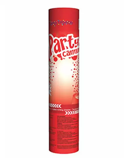 Červené konfety dělo 20 cm