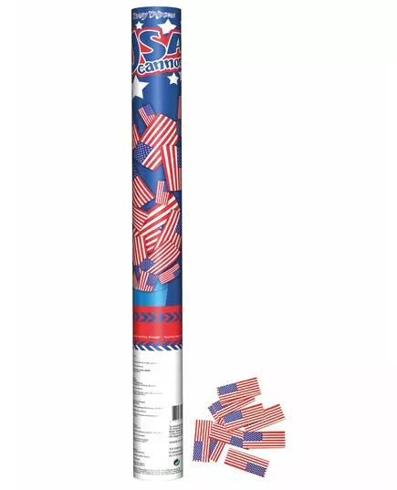 Konfetové dělo s USA vlajkou 60 cm