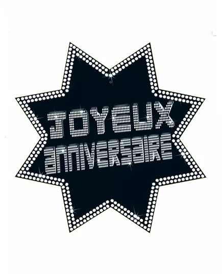 VIP výsek Star Happy Birthday 34 x 32 cm