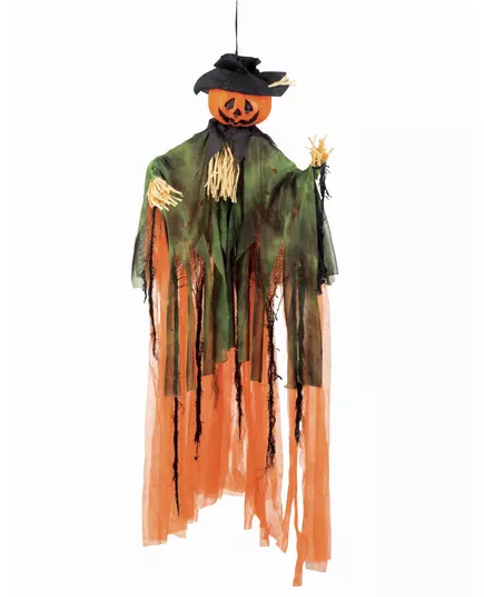 Závěsná dekorace dýňový strašák Halloween 1m