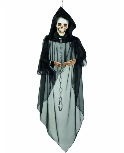 Halloweenská závěsná dekorace spoutaný kostlivec