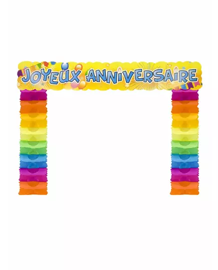 Dekorace na dveře Happy Birthday Pop 114 × 18,7 × 250 cm