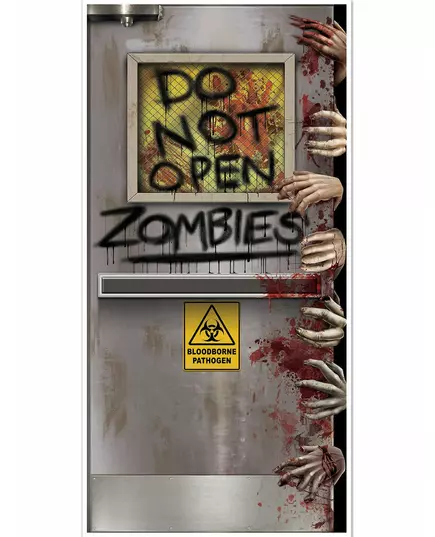 Dekorace dveří Zombie Lab 76 x 152 cm