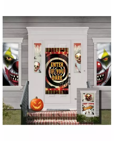 33 dekorací Halloweenský dům klaunů