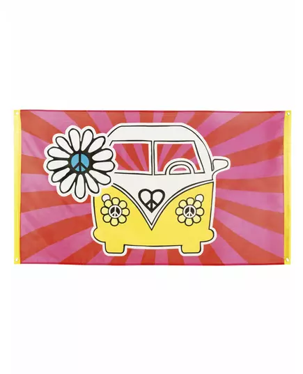 Vlajka Hippie Flower Power 90 x 150 cm
