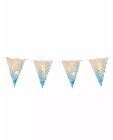 Plastová girlanda 10 praporků Mermaid Lagoon 30 × 20 cm