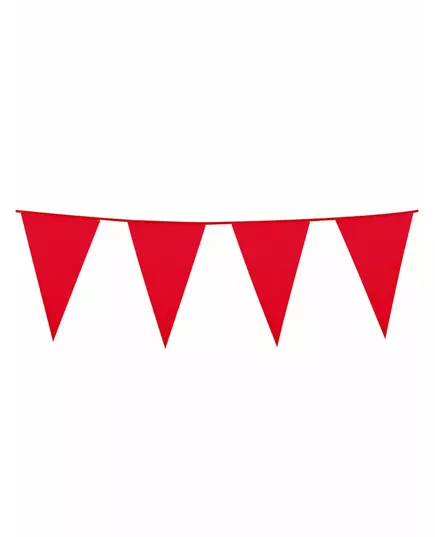 Červená girlanda praporků 10m