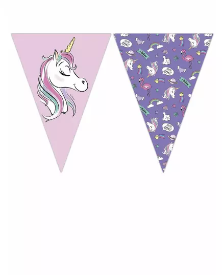 Praporková girlanda Minnie and the Unicorn (9 praporků)