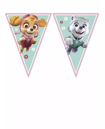 Praporková girlanda Paw Patrol Skye and Everest (9 praporků)