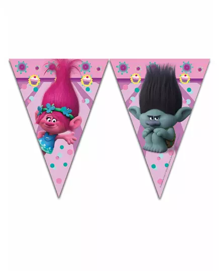 Girlanda praporků Trolls 9 2.3 meters