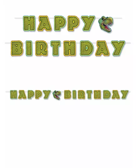 Dinosauří girlanda Happy Birthday k sestavení