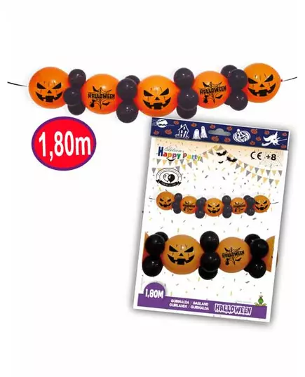 Girlanda z halloweenských latexových balónků 1,8 m