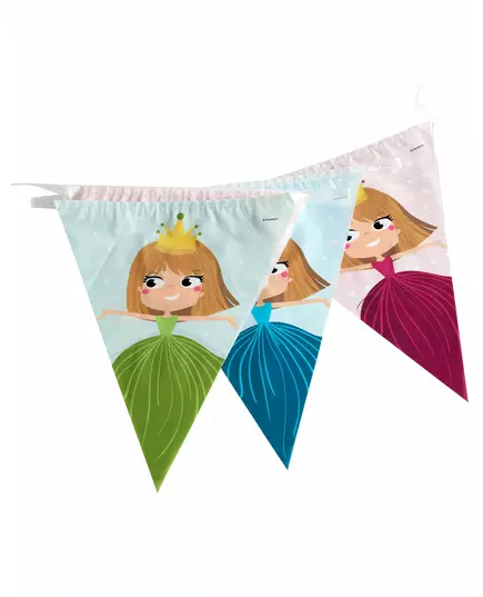 Plastová girlanda praporky Princess 270 cm