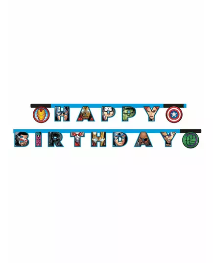 Girlanda Avengers Mighty happy birthday