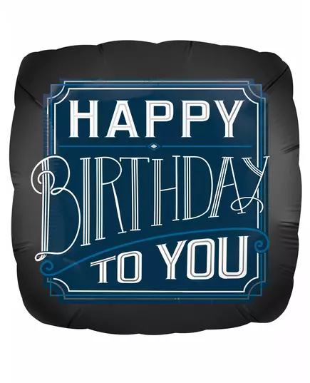 Balónek Happy Birthday to you 43 × 43 cm