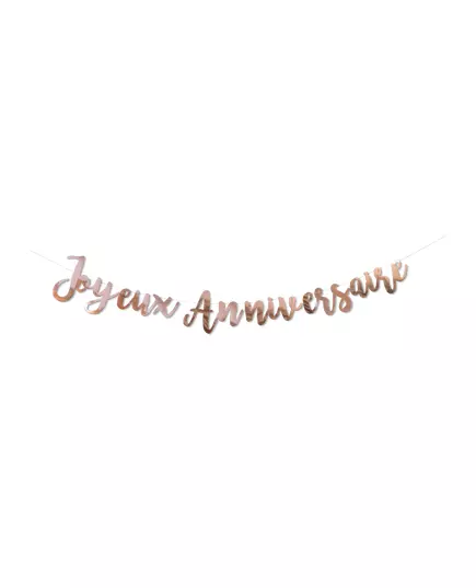 Girlanda Happy Birthday rose gold 1,80 m