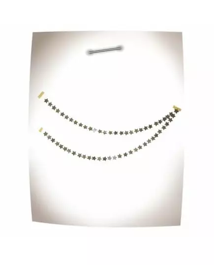 Girlanda Mini Gold Glitter Star 2.5m