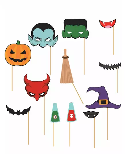 Halloween fotokoutek sada 12 ks