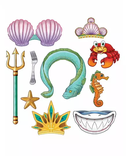Fotokoutek sada Mermaid Princess 10 doplňků