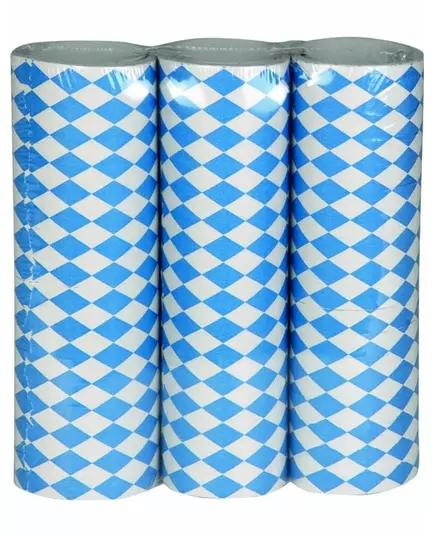 Sada 3 modro-bílých oktoberfestových serpentýn