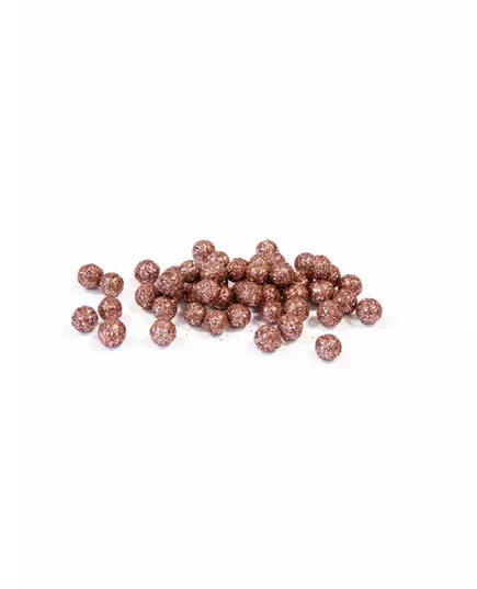 Mini rose gold třpytivé kuličky 8 mm 10 g