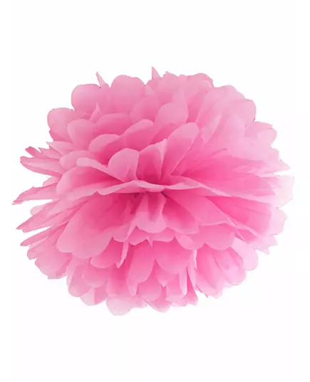 Fuchsiový papírový závěsný pompom 35 cm