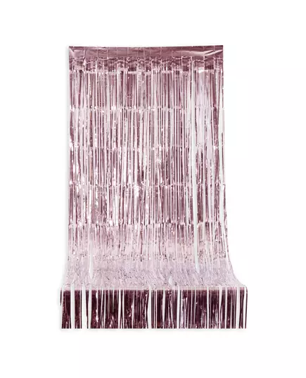 Rose gold třpytivý závěs 2,44 m x 92 cm