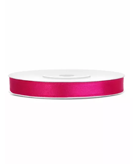 Fuchsiová saténová stuha 0.6 cm x 25 m