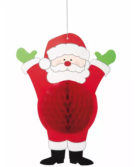 Papírový závěs Santa Claus 35.5 cm