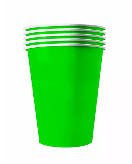 20 zelených amerických recyklovatelných kartonových kelímků 53 cl