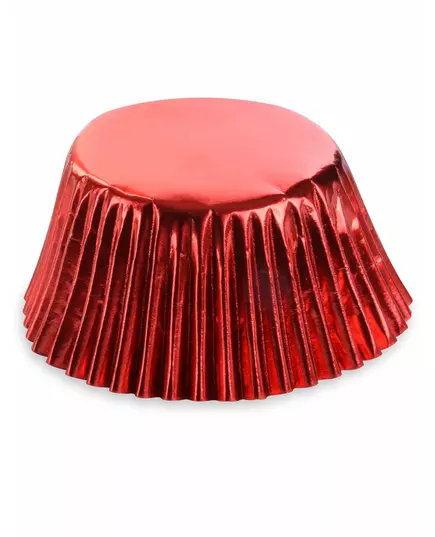 50 metalických červených košíčků na cupcake 7 cm
