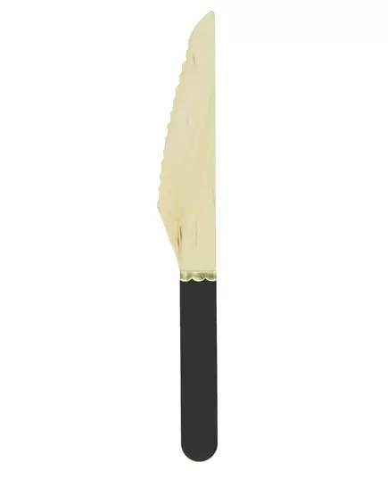 8 malých černých dřevěných nožů 16 cm