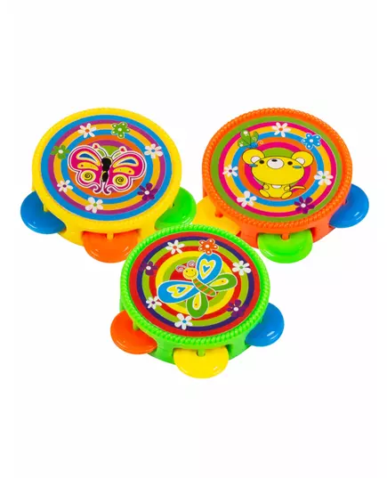Příslušenství k piñatě – 3 vícebarevné bubínky 4.5 cm