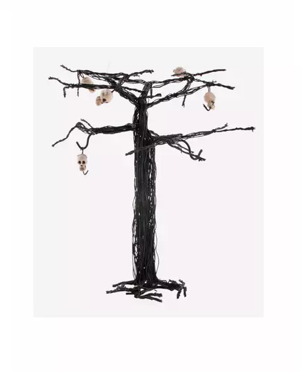 Halloweenský strom s lebkami 28 cm