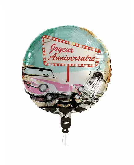 Fóliový balónek Happy Birthday Rock’n’Roll 45 cm