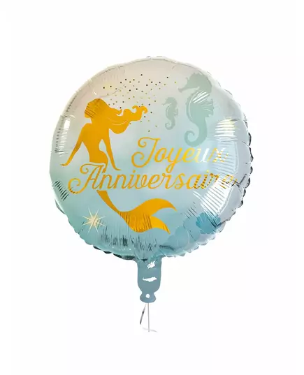 Fóliový balónek Happy Birthday Mermaid 45 cm