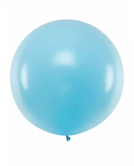 Obří světle modrý balónek 1 m