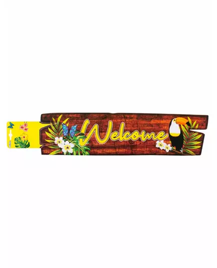 Nástěnná dekorace „Welcome toucan“ 60 x 13 cm