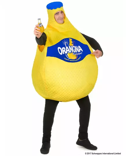 Kostým lahve Orangina pro dospělé