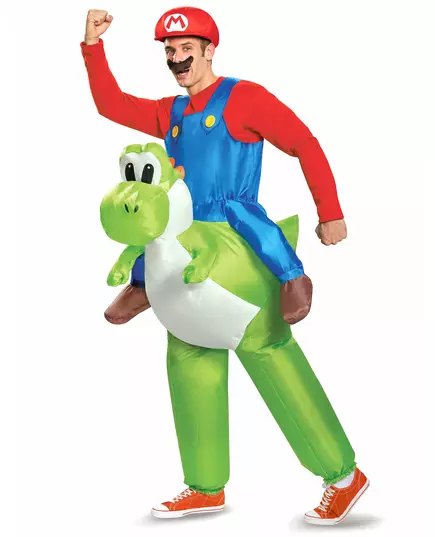 Nafukovací kostým Mario na Yoshim Nintendo® pro dospělé (se světlem)