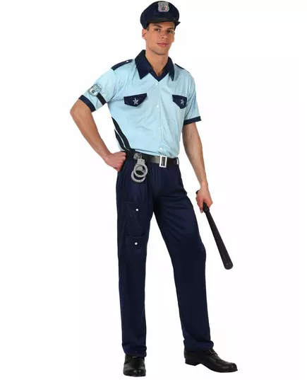 Kalhoty modrého policejního kostýmu pro muže, Velikost: X-Small/Small