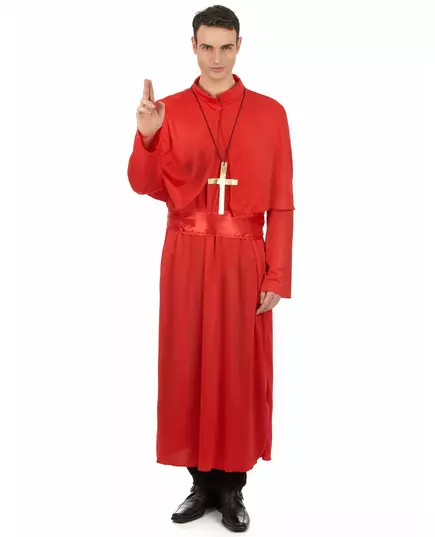 Červený kostým kněze pro dospělé
