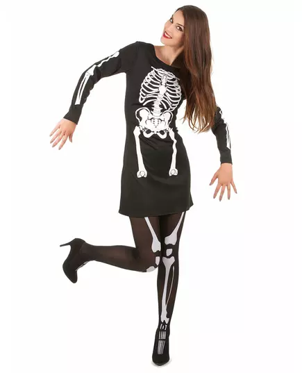 Dámský kostým kostlivce Halloween, Velikost: Small/Medium