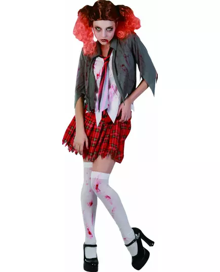 Zombie kostým školačky pro ženy Halloween