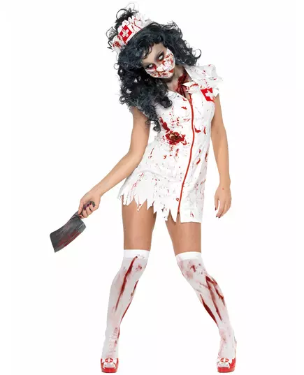 Kostým zombie zdravotní sestry pro ženy Halloween, Velikost: Small