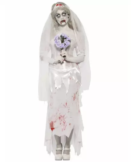 Kostým zombie nevěsty pro ženy Halloween, Velikost: Small