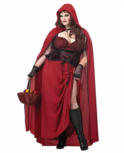 Gotický kostým Červené Karkulky plus size pro ženy, Velikost: XX-Large (46/48)