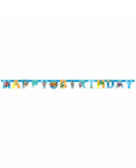Girlanda z papírových písmen Happy Birthday Top Wing 218 x 12 cm