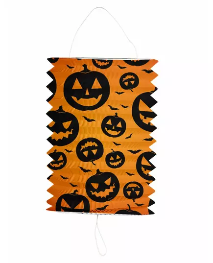 Halloweenská lucerna dýně 16 x 22 cm