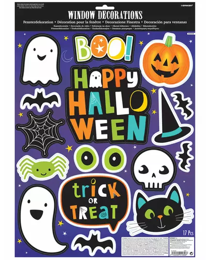 Okenní samolepky Halloween Friends